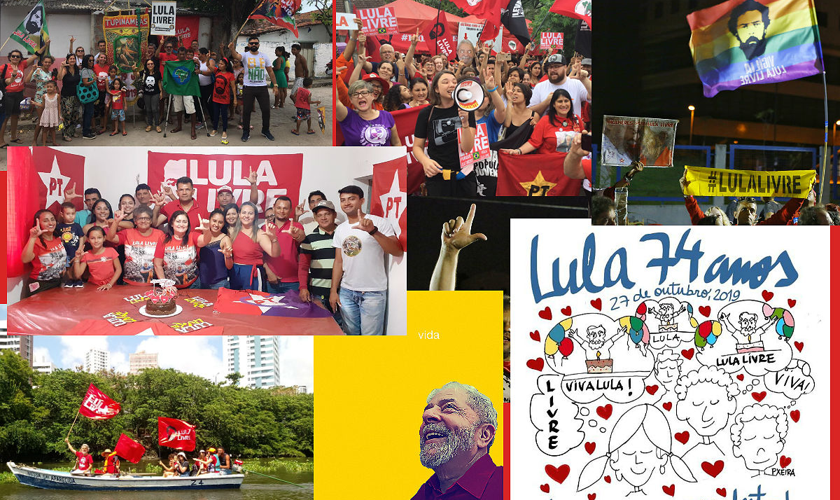 Principal ato do dia está marcado para Curitiba, onde Lula cumpre pena na sede da Polícia Federal; caravanas chegam à cidade desde ontem para participar das atividades culturais programadas pela Vigília Lula Livre