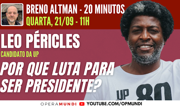 Altman e Péricles conversaram sobre a trajetória do candidato e as propostas para ocupar o cargo de chefe de Governo brasileiro