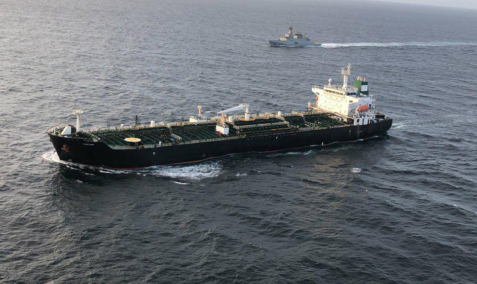 Navio-tanque iraniano Fortune, o segundo de cinco, atracou nesta segunda-feira (25/05) na refinaria de El Palito, a aproximadamente 120 quilômetros ao oeste de Caracas