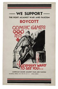 Campanha pelo boicote aos jogos de Berlim nos EUA