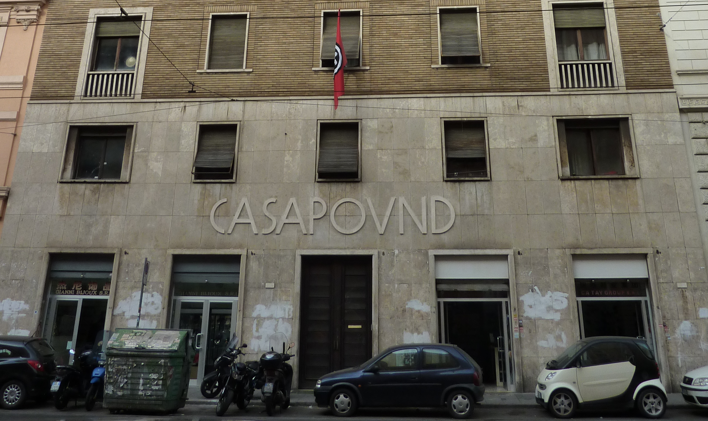 Imóvel pertence a uma agência do Ministério da Economia e das Finanças e foi ocupado pelo mais conhecido movimento neofascista italiano em dezembro de 2003