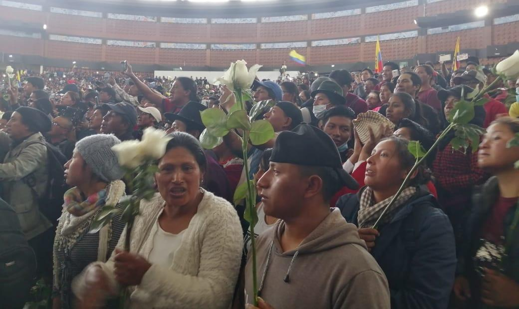 Casa da Cultura, em Quito, capital do Equador, foi ocupada pela organização para que fosse levado os corpos dos cinco membros que morreram nos protestos