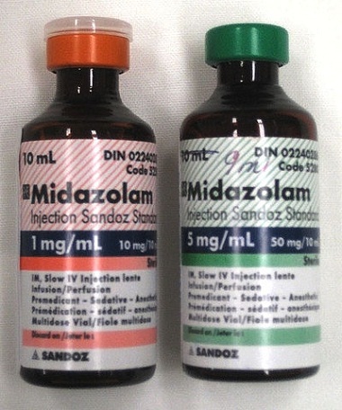 Midazolam, a droga da controvérsia nas execuções por injeção letal nos EUA. Imagem: Wikimedia Commons