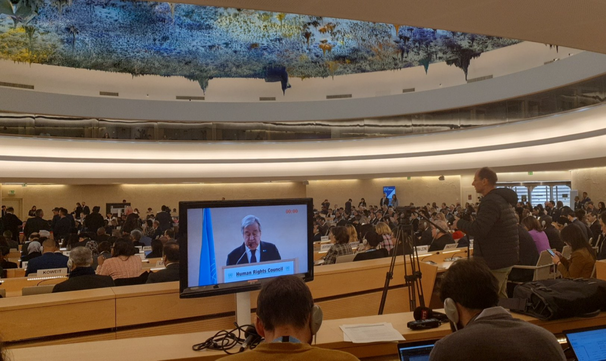 Antonio Guterres, secretário-geral da ONU, afirmou que os direitos humanos estão sob ataque e pediu que recebam uma 'nova vida' na abertura do evento