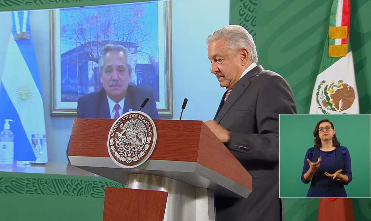 Anúncio foi feito nesta manhã por Fernández e López Obrador; acordo prevê distribuição de 250 milhões de doses na América Latina