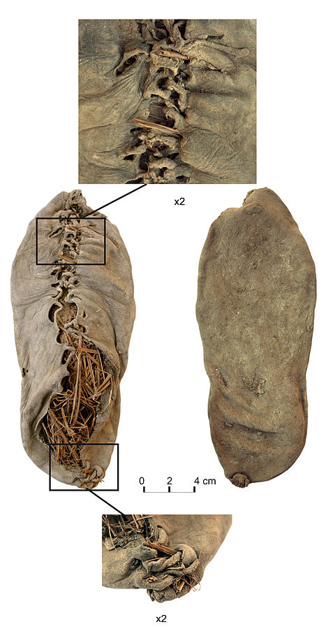 Primeiro sapato, encontrado em uma caverna e datado de 5.500 a.C | Wikicommons