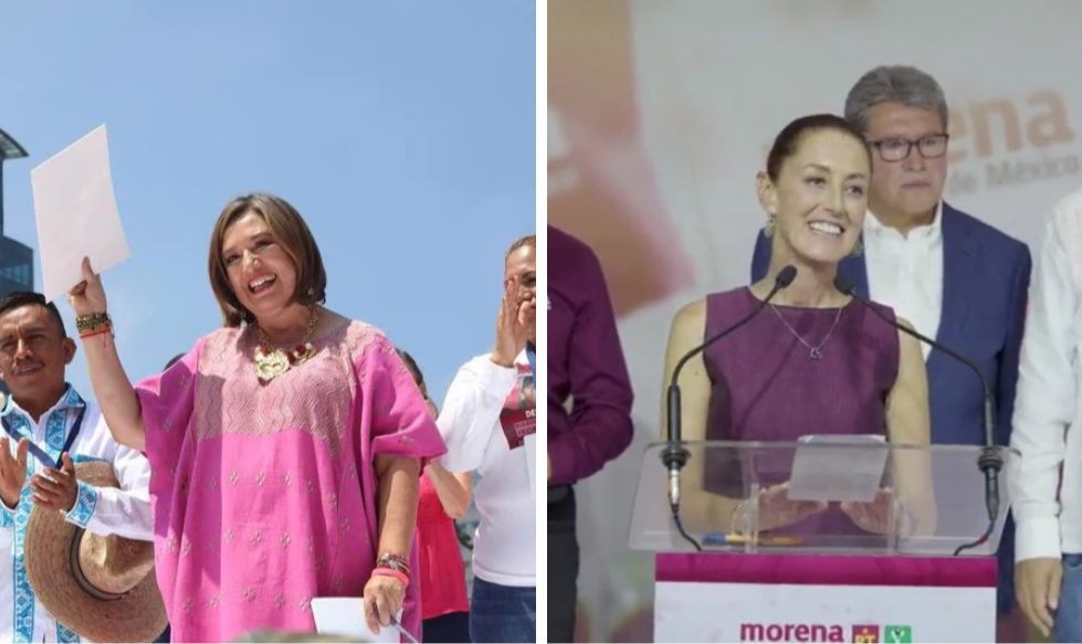 Pela primeira vez, duas mulheres disputam eleições pela presidência: ex-prefeita da Cidade do México, Claudia Sheinbaum e a senadora de origem indígena Xóchitl Gálvez