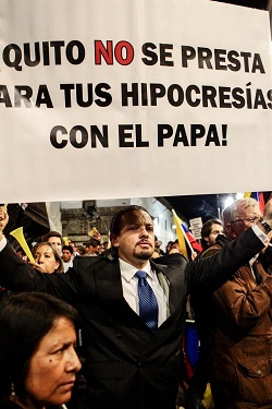 Igreja equatoriana pediu que visita papal não seja politizada