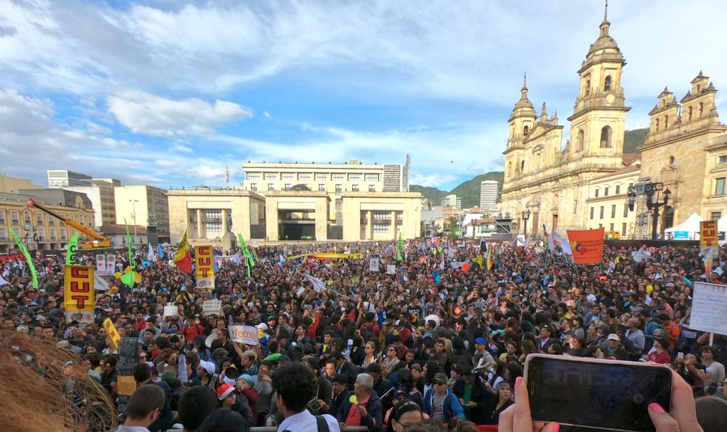 As marchas desta terça-feira inauguram a primeira mobilização massiva no país desde a jornada de paralisações e manifestações realizada nos últimos meses de 2019