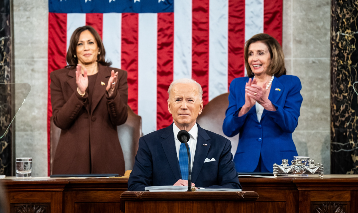 Presidente norte-americano fez seu primeiro discurso de prestação de contas ao Congresso, mas tema principal foi a guerra na Ucrânia