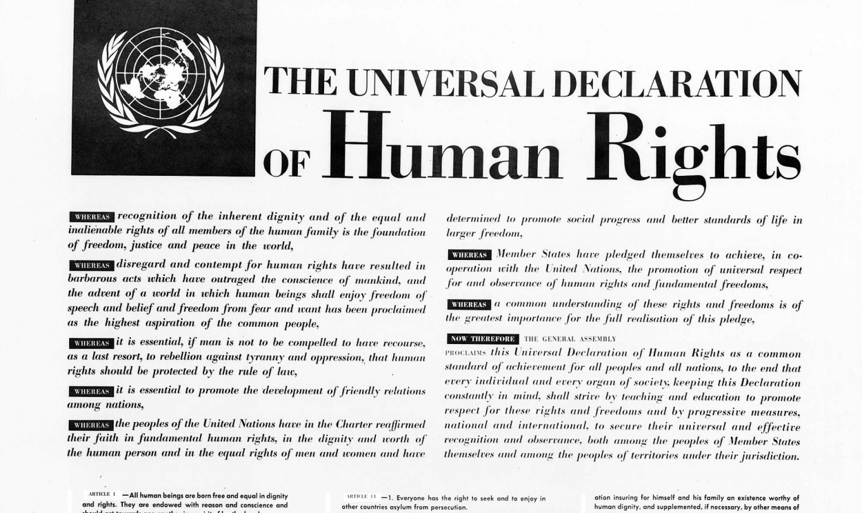 De acordo com comissão da ONU, declaração consubstanciaria as aspirações do ser humano quanto aos seus direitos inalienáveis