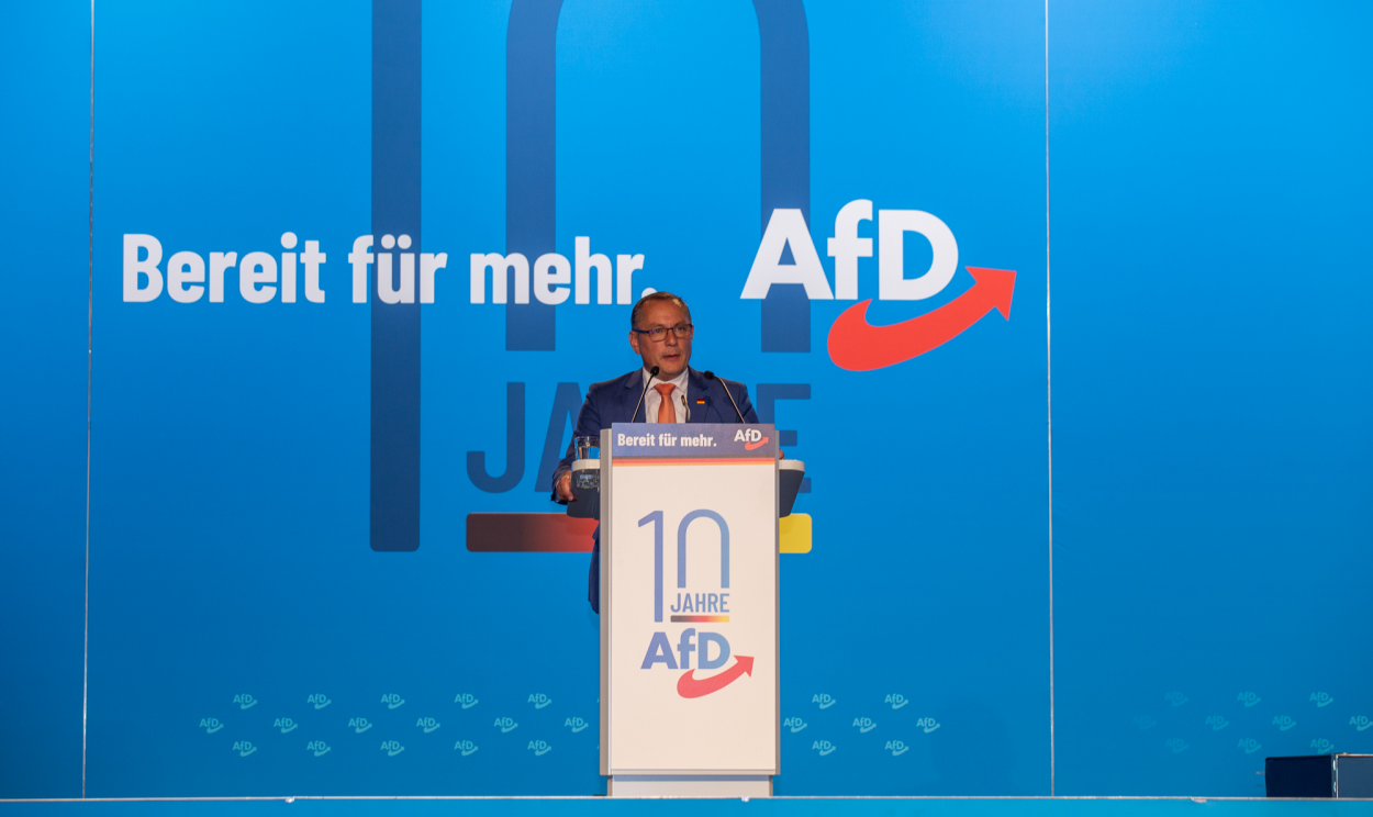 Partido Alternativa para a Alemanha (Afd), de extrema-direita, realiza Congresso em Magdeburg, cidade no antigo leste comunista