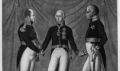 Acordo entre czar da Rússia Alexandre I, o imperador da Áustria Francisco I e o rei da Prússia Frederico Guilherme III garantiu tempo de paz na Europa