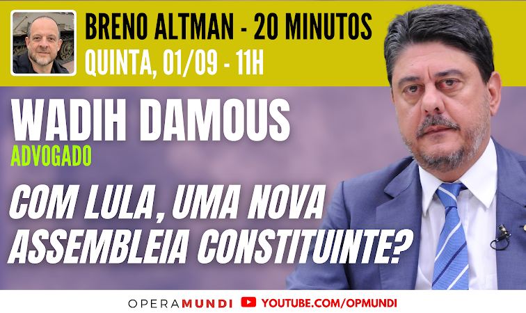 Nesta edição, Altman e o advogado conversaram sobre a possibilidade de uma nova Assembleia Constituinte caso Lula seja eleito