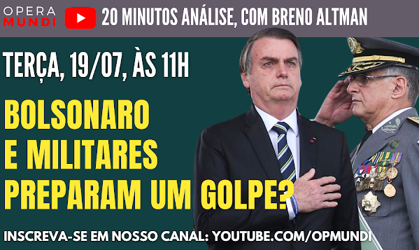 Fundador de Opera Mundi refletiu sobre possibilidades de golpe encabeçado por Bolsonaro e militares no Brasil; veja vídeo na íntegra