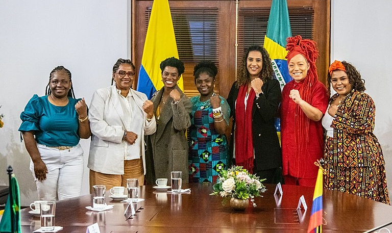 Vice-presidenta colombiana recebeu as brasileiras para conversa sobre participação de mulheres negras na política