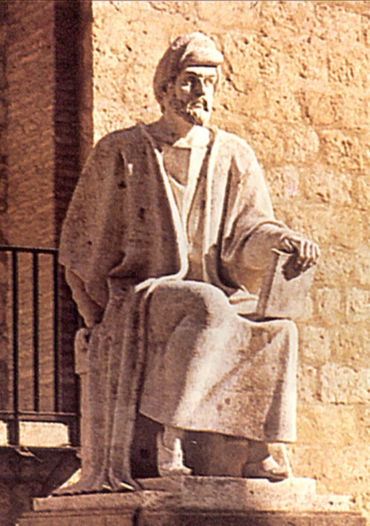 Estátua de Averróes em Córdoba, Espanha