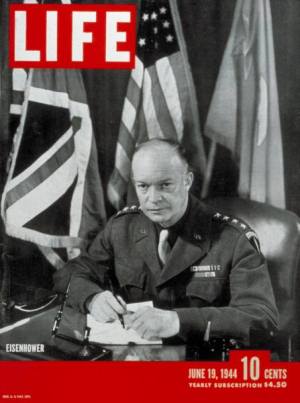 Capa de 19 de junho de 1944, com Dwight Eisenhower (Foto: Reprodução)