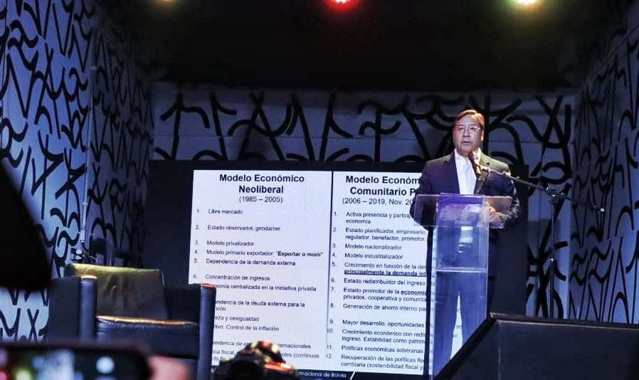 Presidente da Bolívia debateu sobre economia pós-neoliberalismo em evento em São Paulo e apresentou modelo 'social' e 'comunitário' adotado no país vizinho