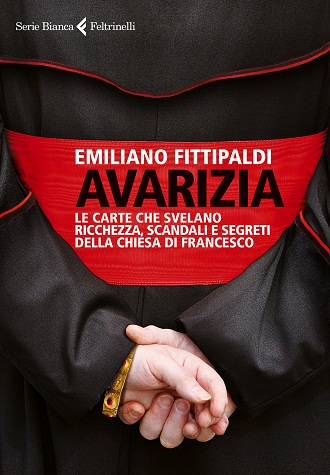 Capa da edição italiana de 'Avarizia', livro de Emiliano Fittipaldi