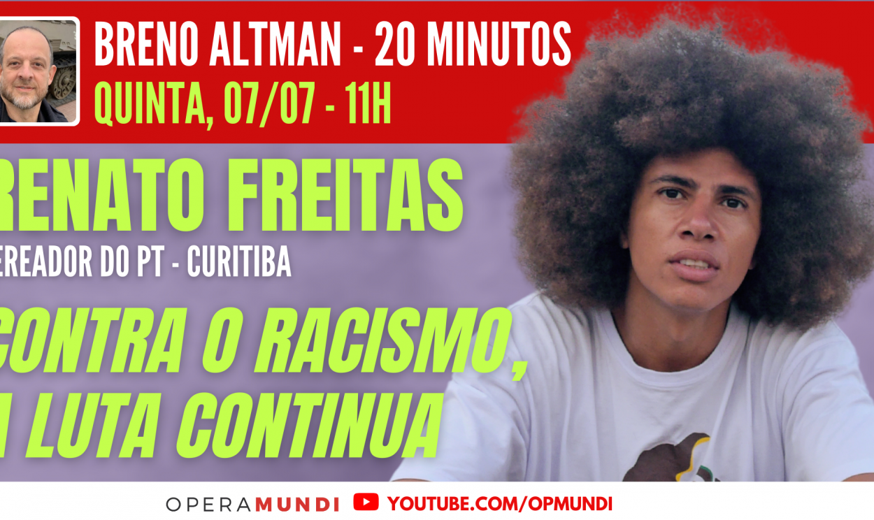 Jornalista e vereador discutem a luta contra o racismo na Câmara Municipal de Curitiba e no Brasil; acompanhe ao vivo às 11h