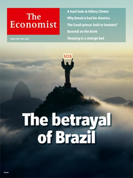 Capa da revista britânica 'The Economist'