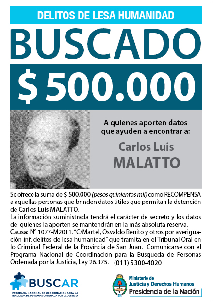 Malatto é procurado por crimes contra a humanidade na Argentina (Foto: Reprodução)