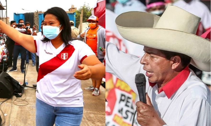 Pedro Castillo e Keiko Fujimori disputam cargo mais alto do Peru; 24 milhões de eleitores estão aptos a votar