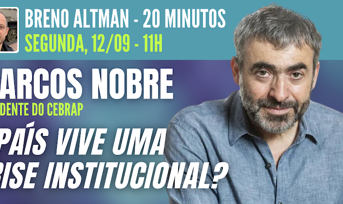 Jornalista e filósofo discutem crise institucional no Brasil; programa é ao vivo, às 11h