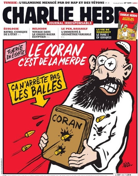 Uma das capas da polêmica revista francesa