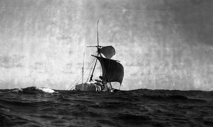 Capitaneada pelo antropólogo norueguês Thor Heyerdahl, jangada fez uma jornada de 6.900 quilômetros em 101 dias, do Peru ao Pacífico Central
