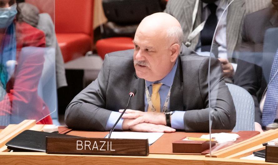 Representante brasileiro na Assembleia Geral disse que o país ‘considera o pedido de cessação das hostilidades como um apelo para ambos os lados’