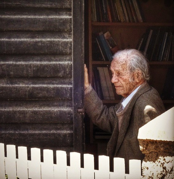 Nicanor Parra, em foto de 2014, aos 100 anos (Foto: Wikimedia Commons)