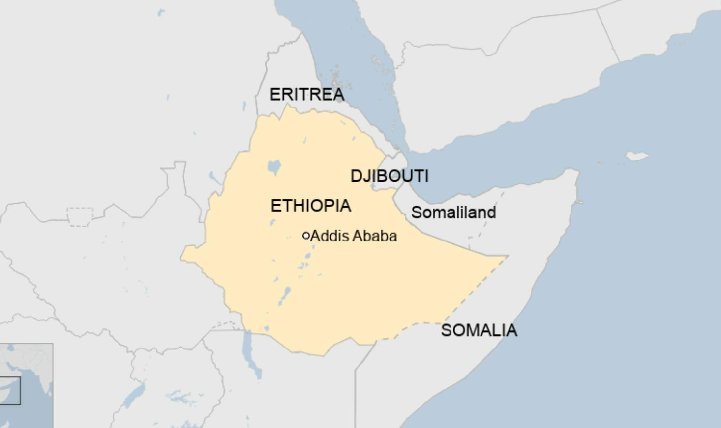 Região secessionista da Somália fecha acordo com Etiópia em troca de reconhecimento como um país; premiê somali diz que acerto é ilegal e viola soberania