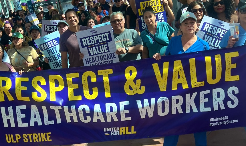 75 mil trabalhadores da saúde realizam maior greve do setor na história dos Estados Unidos