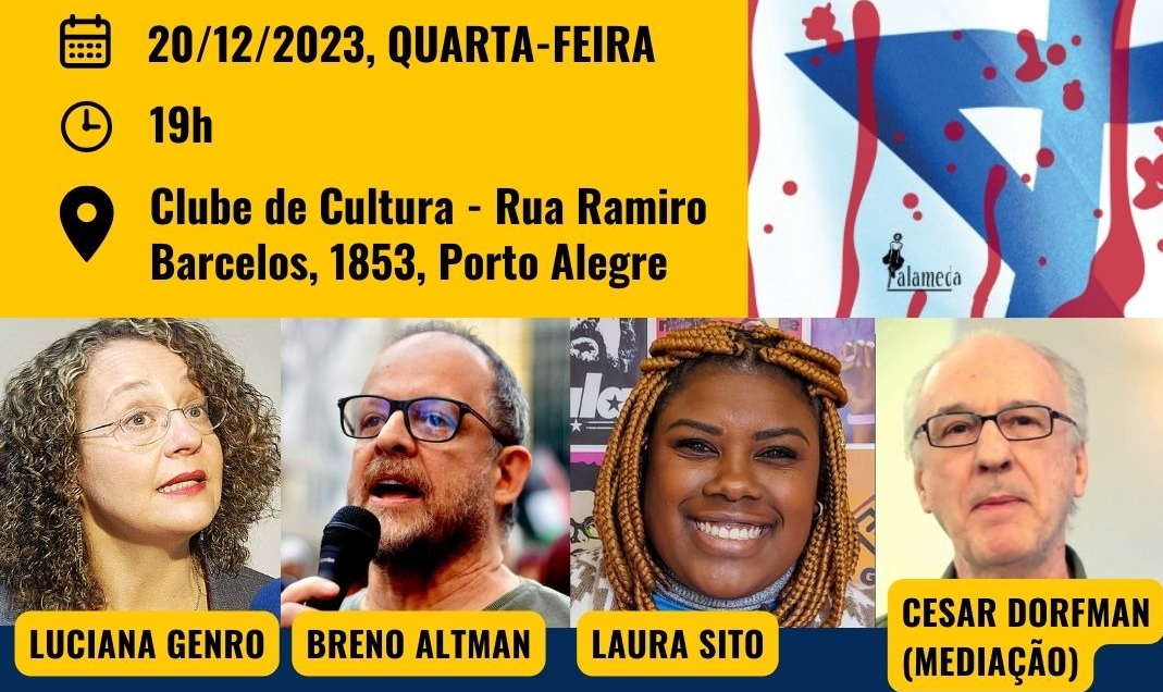 ‘Against Zionism’ will be launched at the Clube de Cultura in Porto Alegre