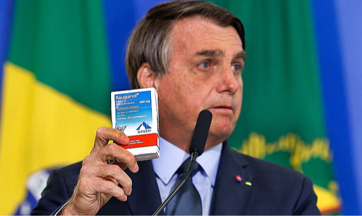 Estudo realizado na França não inclui dados sobre o Brasil, país onde o presidente que governou durante a pandemia, Jair Bolsonaro, estimulou o uso do medicamento mesmo sem comprovação de sua eficácia