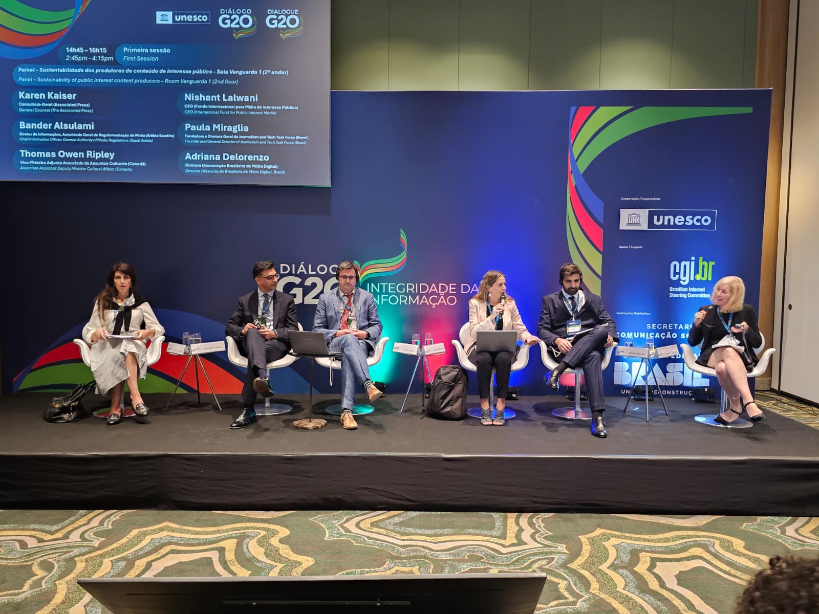 ABMD participa de debate sobre sustentabilidade do jornalismo em evento do G20