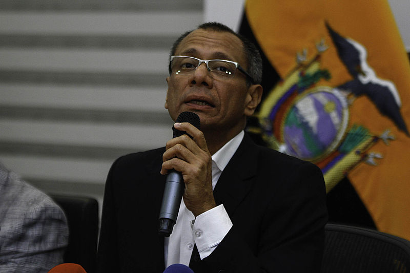 ‘Jorge Glas está com a saúde debilitada e corre o risco de suicídio’, diz ex-candidato à Presidência do Equador
