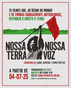 Cartaz de divulgação da mostra “Nossa terra, nossa voz”. (Foto: Reprodução)