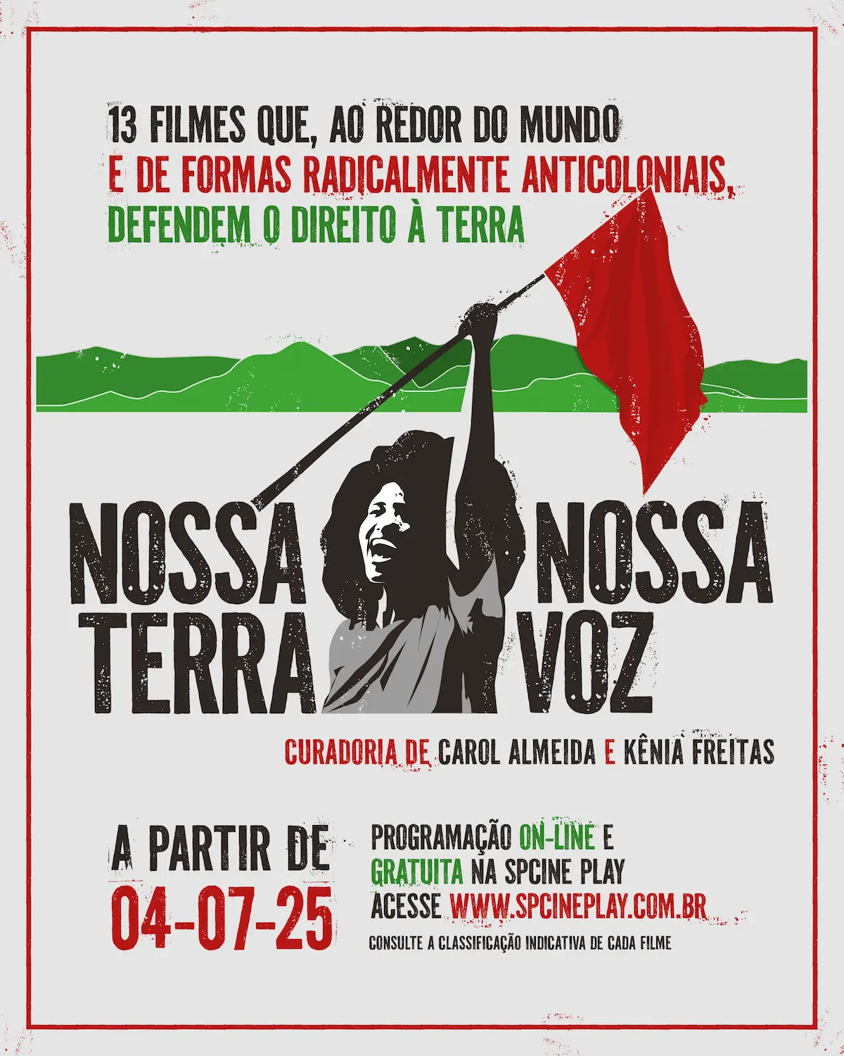 Cartaz de divulgação da mostra “Nossa terra, nossa voz”. (Foto: Reprodução)