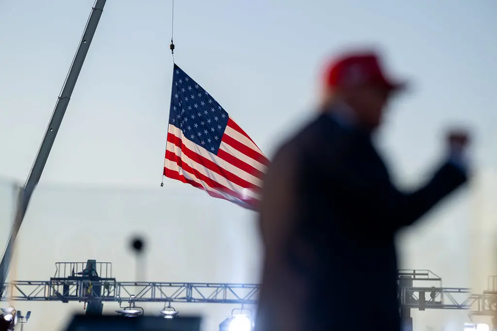 O presidente dos EUA, Donald Trump, durante discurso para apoiadores em Iowa. 03/07/2025. (Foto: White House / Daniel Torok)