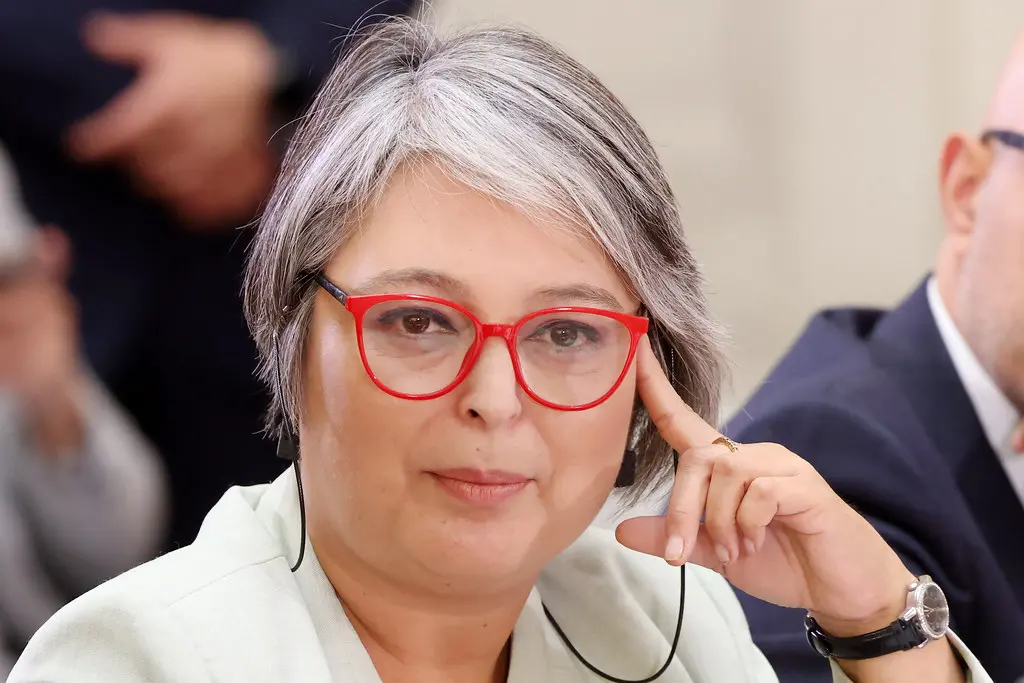 A candidata comunista às eleições presidenciais do Chile Jeannette Jara. <br> (Foto: Paul Plaza / Senado República de Chile)