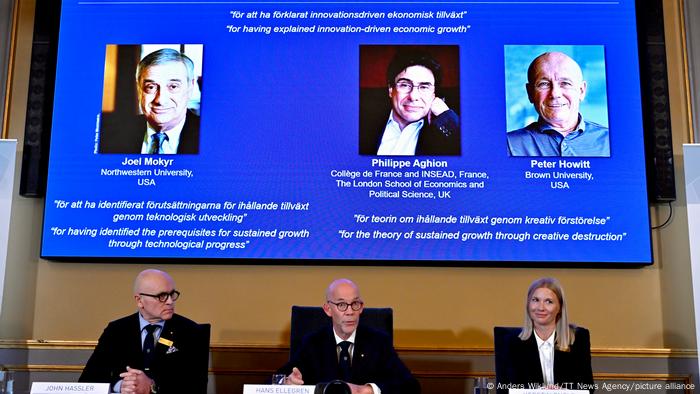 Nobel de Economia premia estudo do crescimento impulsionado por inovação