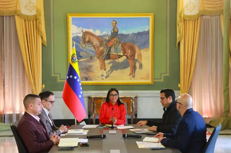 Delcy Rodríguez anuncia recuperação do complexo siderúrgico da Venezuela