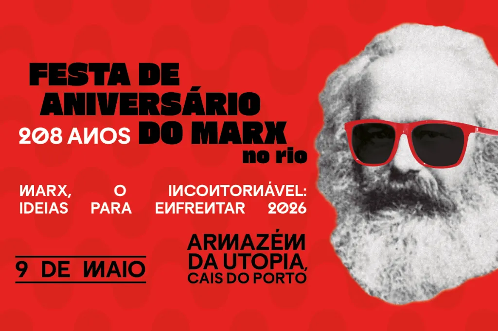 Evento da Boitempo celebra 208 anos de Marx com debates e feira do livro no RJ e SP