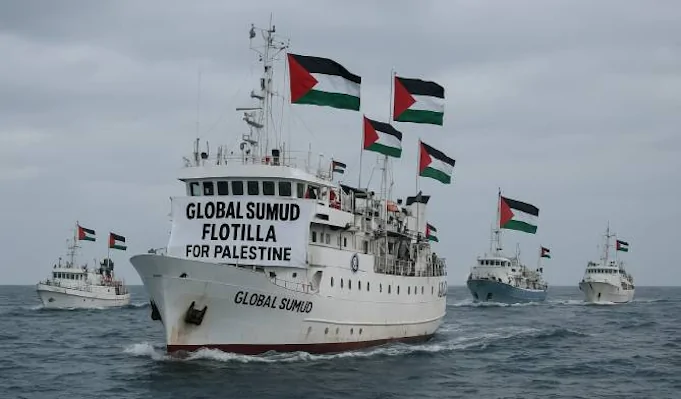 Após sequestros, Flotilha internacional retoma travessia rumo a Gaza