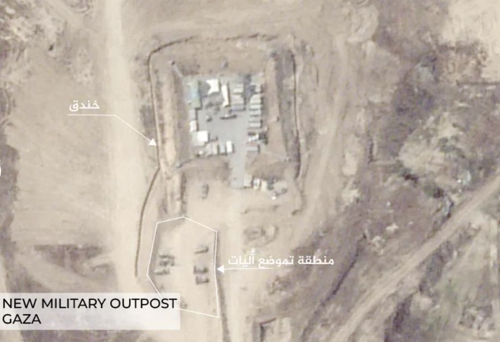 Imagens de satélite mostram que Israel constrói postos militares em Gaza